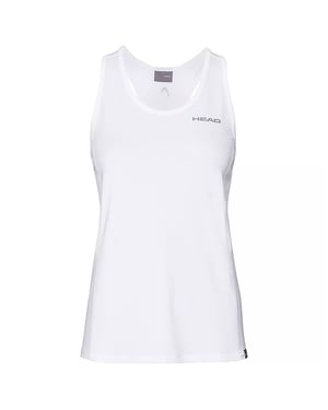 Head Club Damen Weißes Tennis-Trägershirt