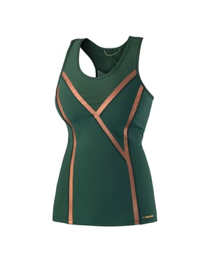 Head Performance Damen Grünes Tennis-Sporttop