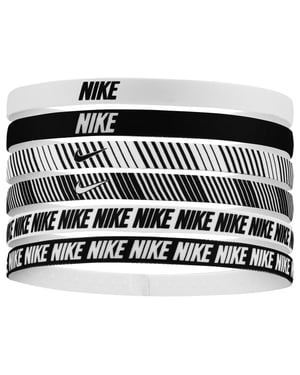 Nike - "Classic" Haarband(6er-Pack) (Weiß/Schwarz)