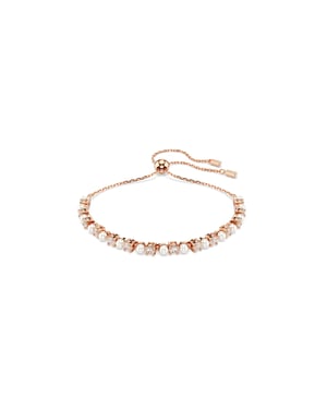 Swarovski 'Matrix Pearl' Damen Armband aus vergoldetem Metall - Rosé 5729506