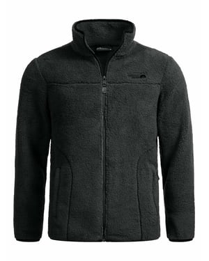 Arctic Seven Herren Sherpa Fleecejacke – Warme Outdoorjacke mit Zipper – Anthrazit