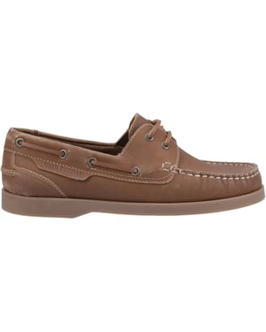 Hush Puppies Isabel Damen Bootsschuhe aus braunem Leder