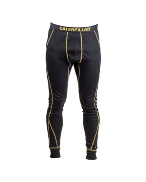 Caterpillar Thermo Polyester Herren Schwarze Funktionsunterhose