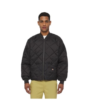 Dickies Diamond Herren Schwarze Steppjacke