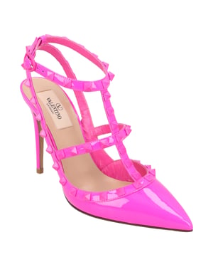 Valentino Rockstud Käfigpumps Rosa