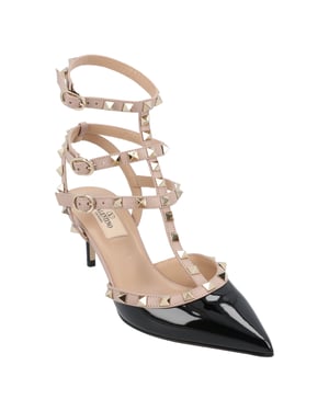 Valentino Rockstud-Pumps Schwarz