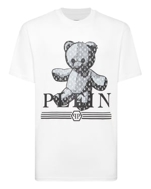 Rundhals T-Shirt Teddy Monogram