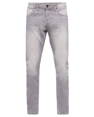Grey Used Jeans Hose "MELVIN" Slim Fit Cotton-Stretch