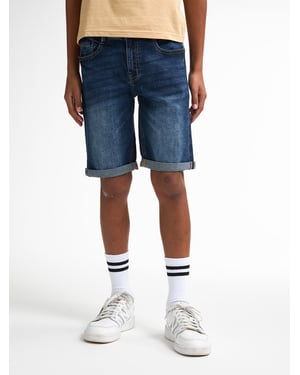 Petrol Industries - Bullseye Denim-Shorts Teak Jungen - Blau