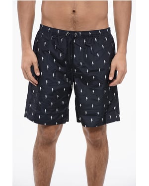 LANGE BADESHORTS MIT MICRO-BOLZEN