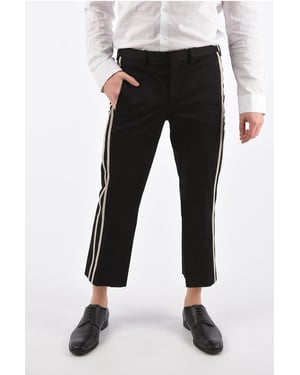 Slim Fit Cropped-Hose in Schwarz