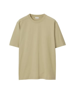 Burberry - Oversize-T-Shirt mit Rundhalsausschnitt in Neutralbeige