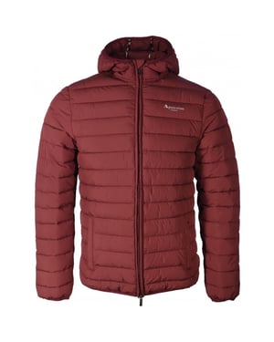 Aquascutum Active 100GR Burgunderjacke mit Kapuze