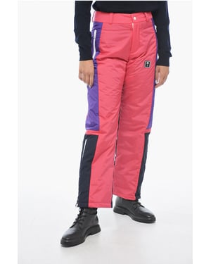 THUNDERBOLT Skihose im Farbblock-Design in Pink