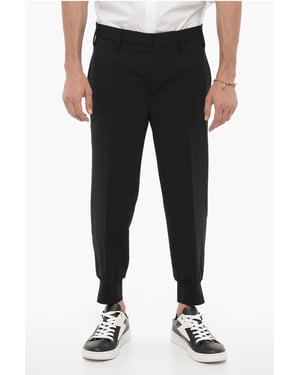 Niedrig taillierte Slim Fit JACK Hose in Schwarz