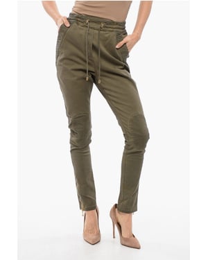Jodhpurhose mit Steppeinsätzen in Grün