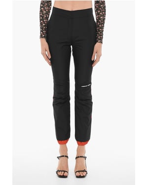 Nylonhose mit Knöchelreißverschluss in Schwarz