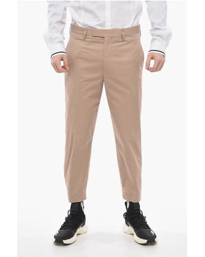 Slim Fit BARRETT METAL Hose mit verstellbaren Knöcheln in Braun