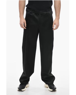 Loose Fit Satinhose LIAM in Schwarz