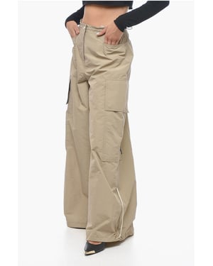 Weite Cargohose PARACHUTE in Beige