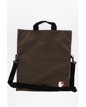 TwoTone Maxi Bag mit abnehmbarem Schultergurt in Grün