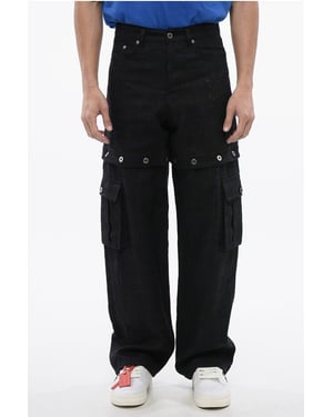 Leinenhose 90SLOGO mit modularem Design in Blau