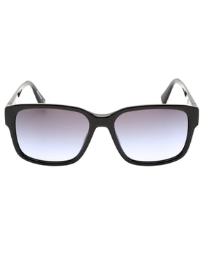 Calvin Klein - Sonnenbrille mit schwarzem Rahmen und grau-violetten Verlaufsgläsern