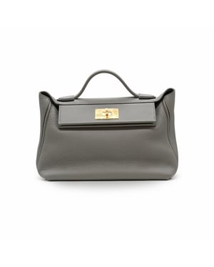 Hermès 24/24 Etain Togo Ledertasche – 10er Jahre