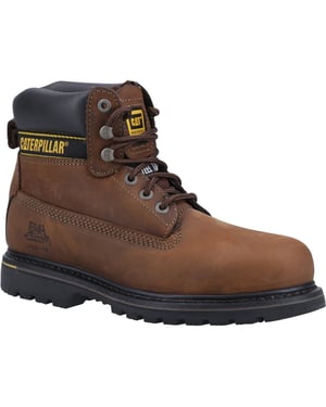 Caterpillar Holton Leder braune Sicherheitsschuhe