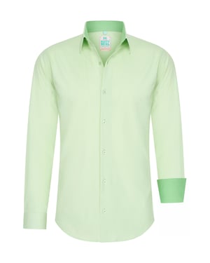 Pastell Hemd S - 6XL Slim Fit Cotton-Stretch