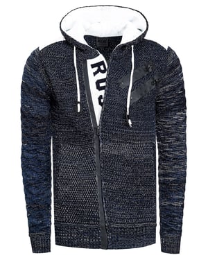 Full Zip Grobstrick Kapuzen-Strick-Jacke