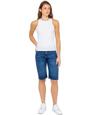 Enzo | Lange Denim-Shorts für Damen