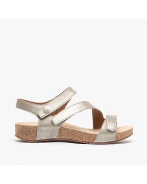Josef Seibel Tonga 25 Damen Leder Klettverschluss Sandalen Crystal