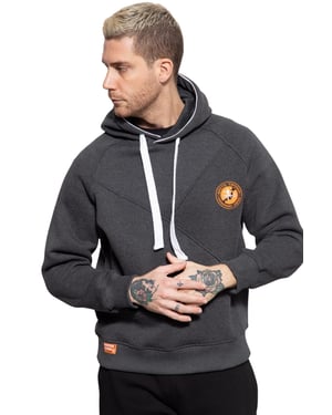 Akito Tanaka Herren Kapuzen Sweater Attraction anthrazit