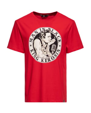 King Kerosin Herren T-Shirt Man in Black rot