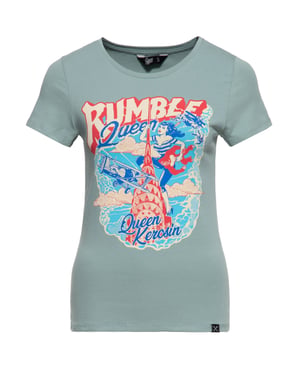 Queen Kerosin Damen T-Shirt Rumble Queen grün