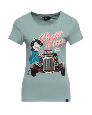 Queen Kerosin Damen T-Shirt Built it up! grün