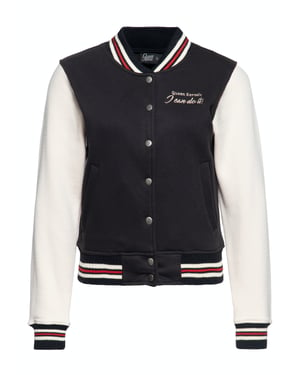 Queen Kerosin Damen College Sweatjacke I Can Do It schwarz
