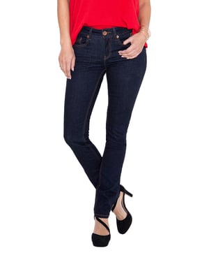 Amor, Truth & Trust Damen ATT JEANS Basic Slim Fit Jeans in leichter Waschung Belinda rinsed