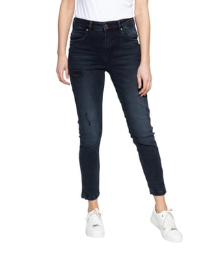 Amor, Truth & Trust Damen 5-Pocket Jeans Sun dunkelblau
