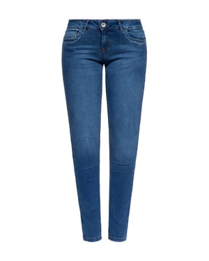 Amor, Truth & Trust Damen Jeanshose Leoni mittelblau