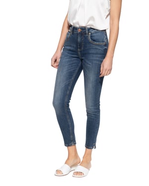 Amor, Truth & Trust Damen 5-Pocket Jeans Sun dunkelblau