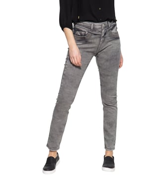 Amor, Truth & Trust Damen 5-Pocket Jeans Venus grau