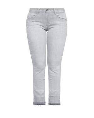 Amor, Truth & Trust Damen ATT JEANS Damen Jeanshose mit offenen Saumkanten und Waschung Brenda grau