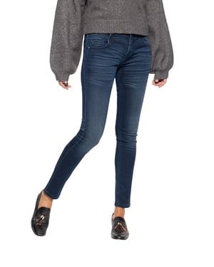 Amor, Truth & Trust Damen Slim Fit Jogpants im 5-Pocket Design Zoe Jog Denim