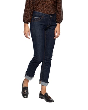 Amor, Truth & Trust Damen ATT JEANS Damen Red Selvage-Jeans Stella dunkelblau
