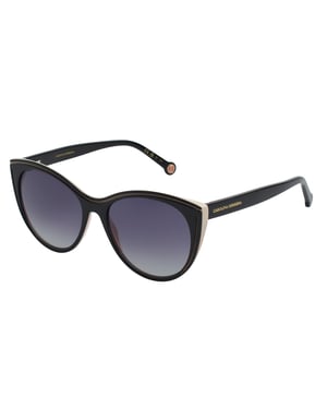 Carolina Herrera HER0142S Acetat-Schmetterlings-Sonnenbrille für Damen - Schwarz