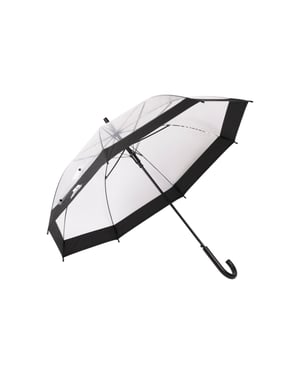 Trespass - Herren/Damen Unisex "Rainfall" Transparent POE Stockschirm (Schwarz)