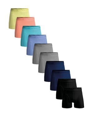 Muchachomalo 10er-Pack Herrenboxershorts - Mehrfarbig