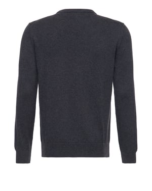 Way of Glory Herren WAY OF GLORY Herren Pullover mit Rundhals-Ausschnitt anthrazit
